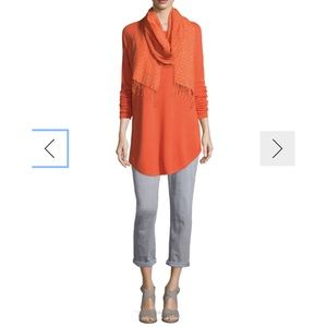Eileen Fisher Guava Ballet Neck Tunic | Size XL